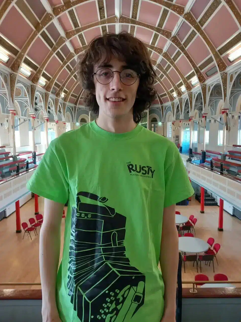 BARRY ISLAND: The Rusty Player's Orchestra Barry Island - Percussion Performance T-Shirt